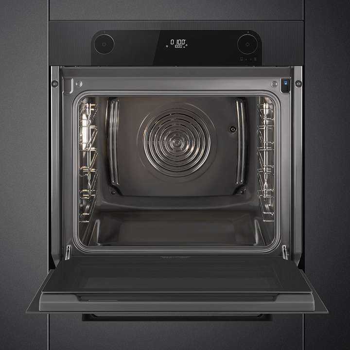 Электрический духовой шкаф с паром Smeg SO6201S2B