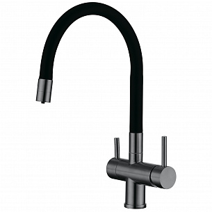 Смеситель для кухни EMAR ЕС - 3015 PVD Dark